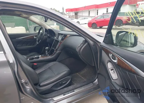 2014 Infiniti Q50 Hybrid Premium из США, поврежденный, VIN JN1AV7AR6EM702774